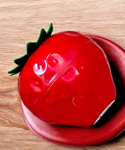 Luxury Strawberry Shaped Tin with Strawberry Flavoured Shortbread Baked in Scotland