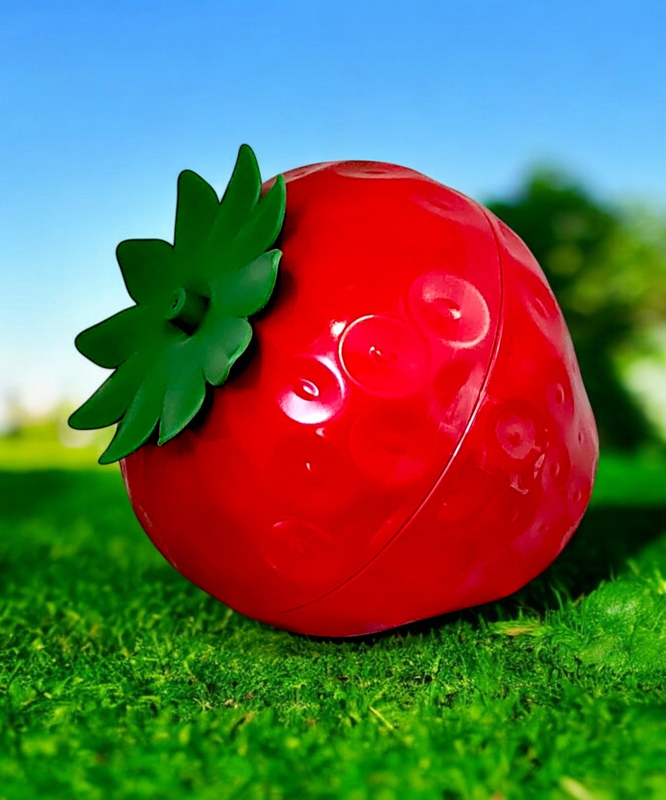 Luxury Strawberry Shaped Tin with Strawberry Flavoured Shortbread Baked in Scotland