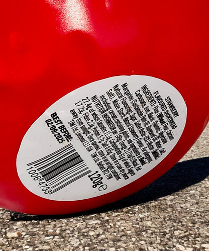 Luxury Strawberry Shaped Tin with Strawberry Flavoured Shortbread Baked in Scotland