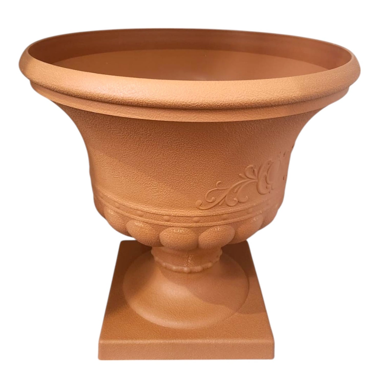 Elegant Garden Pedestal Planter  Classic Ornate Outdoor & Indoor Plant Pot (Height: 36cm,Diameter: 34cm)