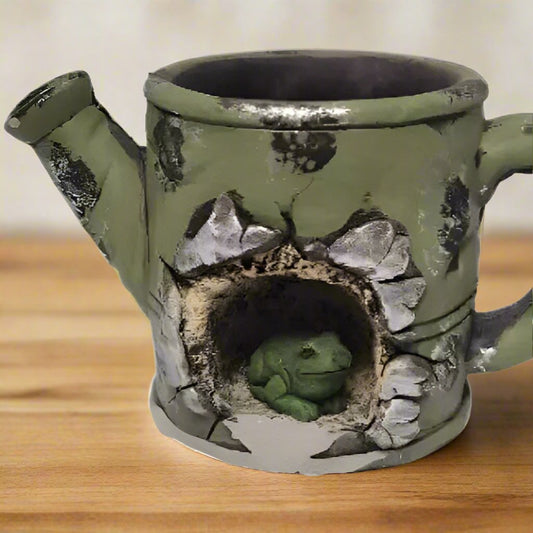 Leaping Frog Teapot Planter - A Quirky and Functional Addition to Your Home