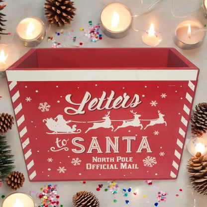 Divas World Letters to Santa Planter Box - Festive Christmas Decoration