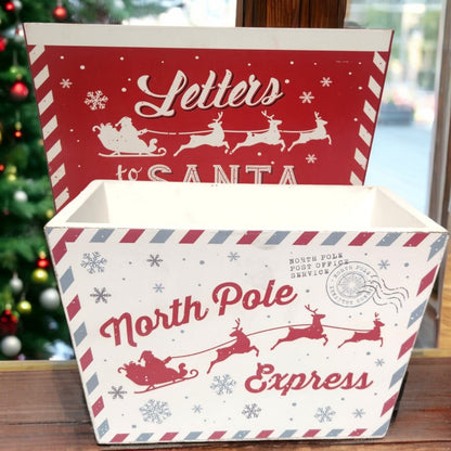 Divas World Letters to Santa Planter Box - Festive Christmas Decoration