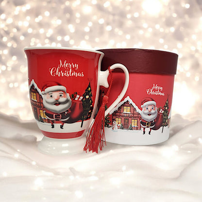 Festive Christmas Mug Collection: 4 Unique Designs