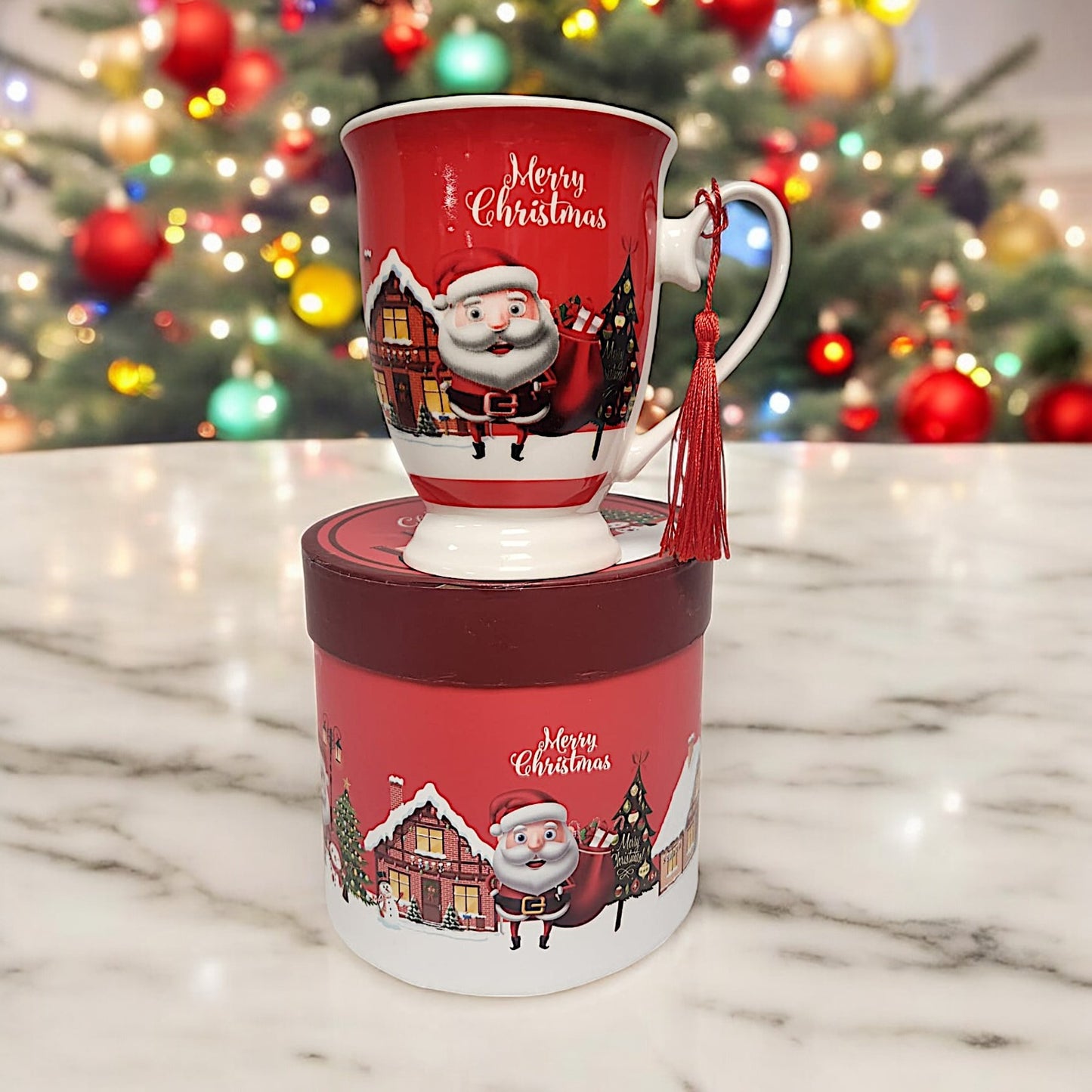 Festive Christmas Mug Collection: 4 Unique Designs