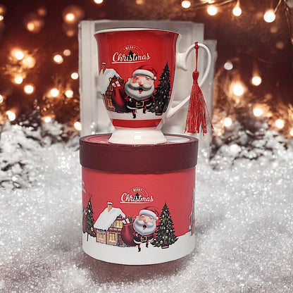 Festive Christmas Mug Collection: 4 Unique Designs