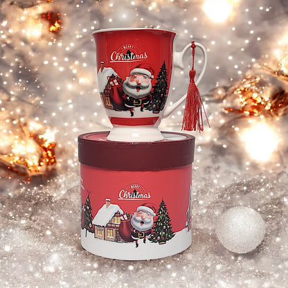 Festive Christmas Mug Collection: 4 Unique Designs