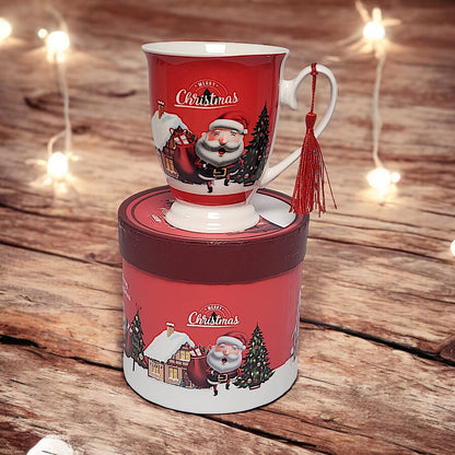 Festive Christmas Mug Collection: 4 Unique Designs