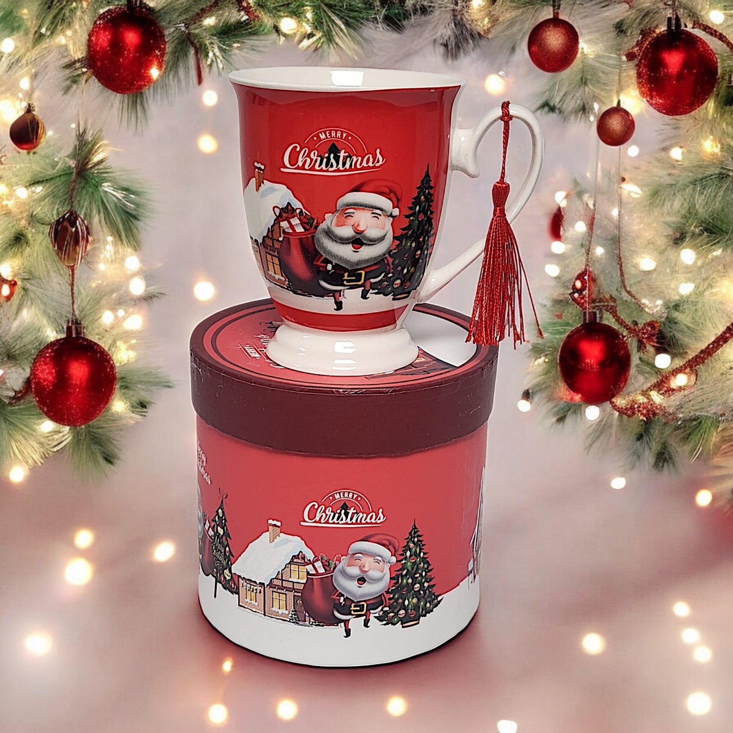 Festive Christmas Mug Collection: 4 Unique Designs