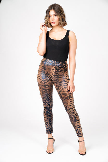 Calvin Tiger Print High Waist Leggings