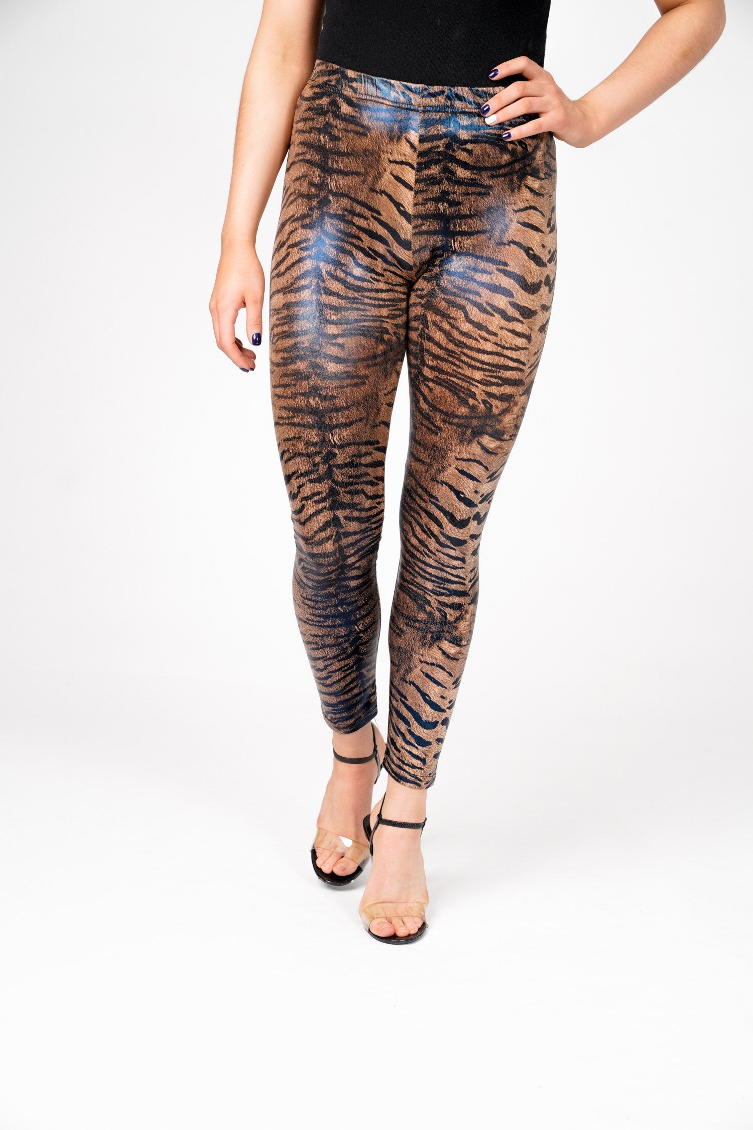 Calvin Tiger Print High Waist Leggings