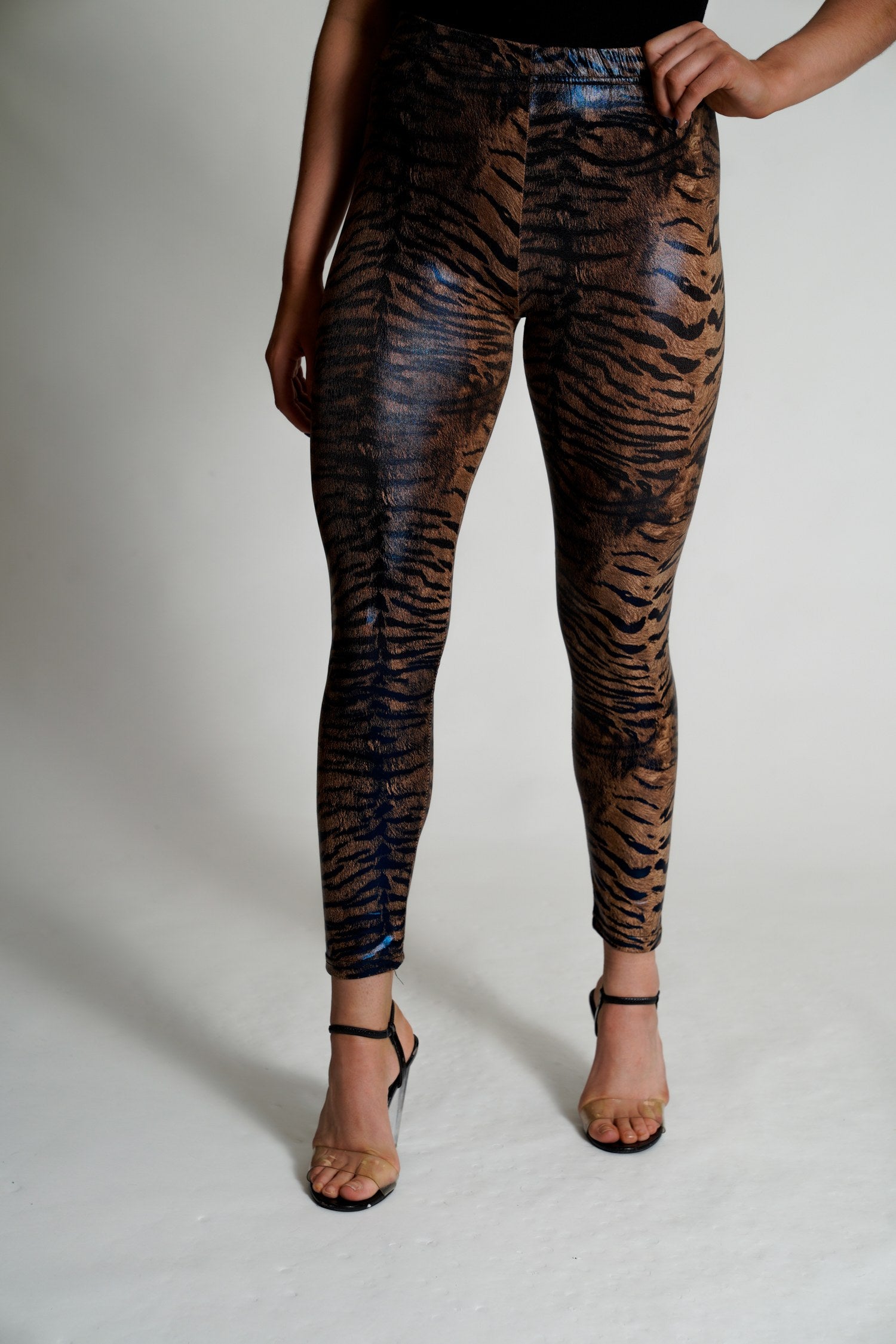 Calvin Tiger Print High Waist Leggings