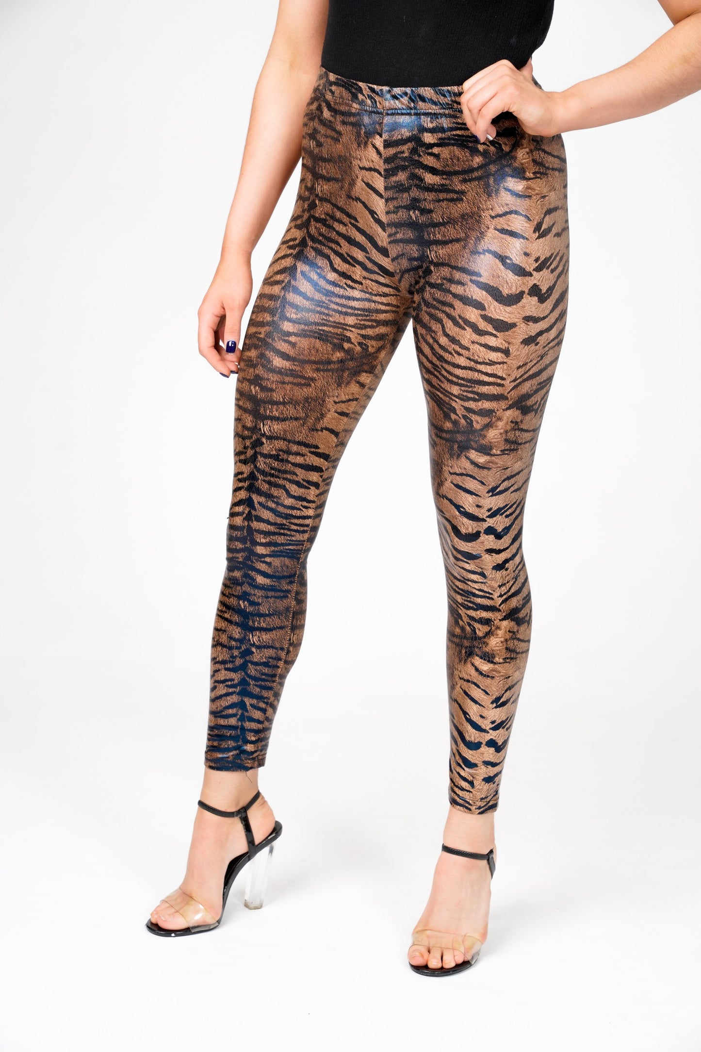 Calvin Tiger Print High Waist Leggings