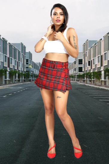 Wrap Around Tartan Skirt