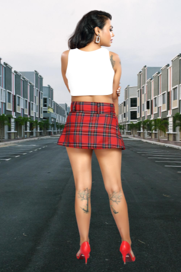 Wrap Around Tartan Skirt