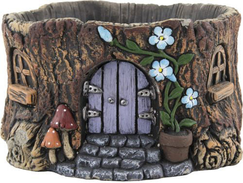 Cement Pot Fairy Door Planter