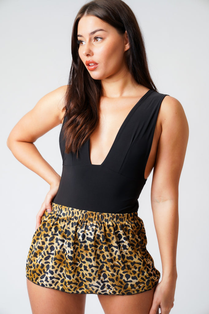 Lipsy leopard clearance print mini skirt