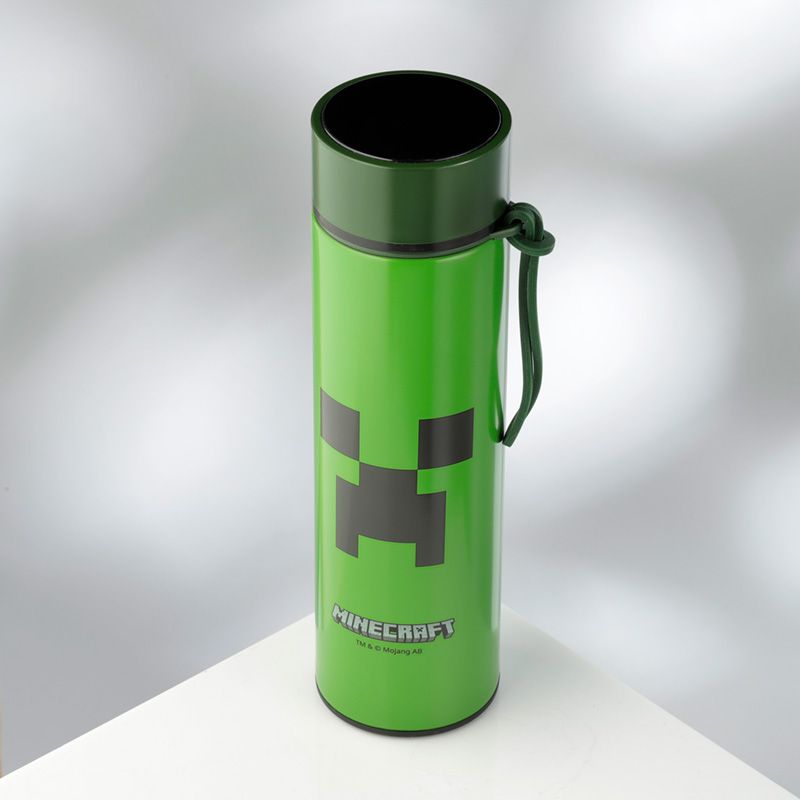 Minecraft thermos stainless steel bottle thermometer 450ml
