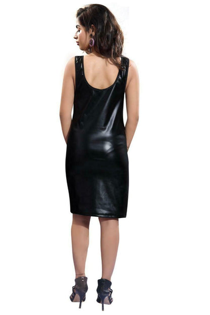 Vinyl Black Slim Fit Dress