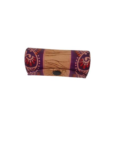 Purple Faux Leather Lipstick Holder