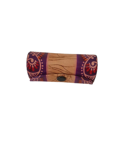 Purple Faux Leather Lipstick Holder